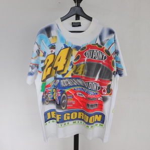 K398 2000年製ビンテージ CHASE 半袖プリントTシャツ■00s 表記Mサイズ ホワイト 白 レーシング NASCAR ジェフゴードン アメカジ 古着卸の画像1