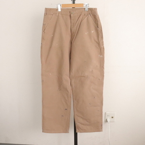 E207 2004年製 Carhartt カーハート ペインターパンツ■00s 表記36インチ ダック ペイント SDL ブラウン アメカジ ストリート 古着 古着卸 