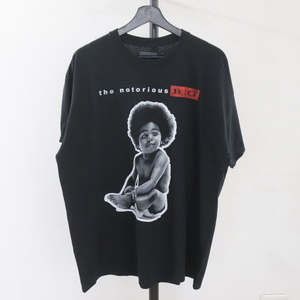 L361 2000年代製 B.I.G. 半袖プリントTシャツ■00s 表記XLサイズ ブラック 黒 HipHop アメカジ ストリート 古着 古着卸 オールド 激安 希少