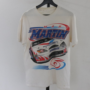 L367 2000年代製 レーシング半袖プリントTシャツ■00s 約Mサイズ 白 レーシング Ford アメカジ ストリート 古着 古着卸 オールド 激安 90s 