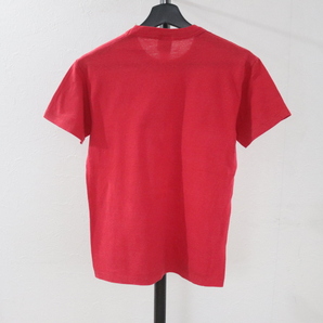 d214 80sビンテージ SIGNAL コカコーラ プリントTシャツ USA製■1980年代製 表記Sサイズ 赤 レッド アメカジ アンティーク ストリート 70sの画像2