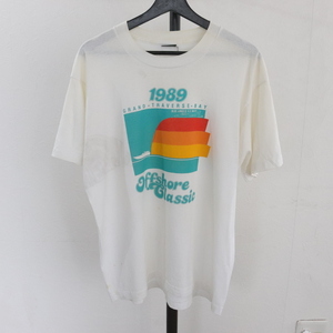 F445 80sビンテージ スクリーンスターズ アートプリントTシャツ■1980年代製 表記XLサイズ USA製 ホワイト アメカジ 古着 古着卸 70s