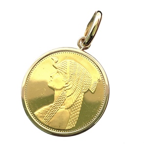 クレオパトラ金貨?エジプト 50ポンド 1993年 K18/21.6 9.9g イエローゴールド コレクション アンティークコイン Gold