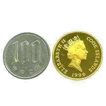  クック諸島 北極熊親子 エリザベス女王2世金貨 20ドル 1/5オンス 1996年 6.2g K24 純金 イエローゴールド コレクション Gold_画像3