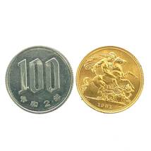 エリザベス2世 金貨 イギリス ソブリン 美品 1981年 22金 7.9g イエローゴールド コイン GOLD コレクション 美品_画像3