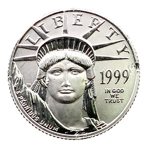  Liberty platinum . America Eagle 1999 year 3.1g platinum PT999 collection 