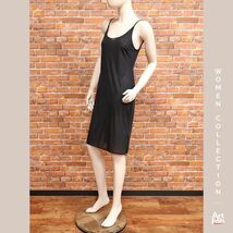 1円/春夏/DOROTHEE SCHUMACHER/2(S)サイズ/スリップ インナーワンピース インポート ドロシーシューマッハ 新品/黒/ブラック/iz142/_画像1