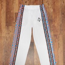 1円/23春夏/MARCELO BURLON/Lサイズ/トラック パンツ AOP FOLK KAPPA TRACK PANTS ネイティブ柄 イージー 新品/白/ホワイト/ib461/_画像2