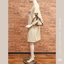 1円/春夏/KOCHE/Mサイズ/SK1CT0105 フレアスリーブ スウェット ワンピース イタリア製 インポート コシェ 新品/ベージュ/iy197/_画像2