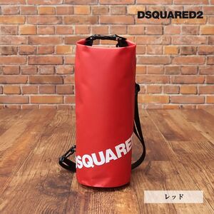 DSQUARED2/ボディ バッグ BPM0076 撥水 防水◎ ロゴ プリント スポーティー キャンプ スポーツ トレーニング ジム 新品/赤/レッド/id285/