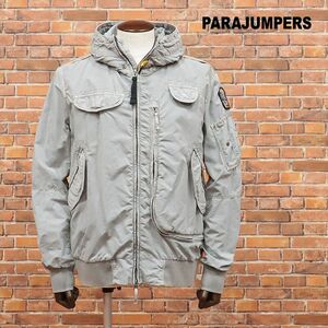 1円/春夏/PARAJUMPERS/Lサイズ/ショート モッズコート ブルゾン 軽量ナイロン ガーメントダイ ミリタリー調 ワイルド 新品/グレー/ic252/