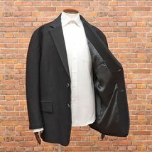 春夏/TETE HOMME/Lサイズ/国産ジャケット 大きいサイズ 抜群のストレッチ ハニカム ジャージー 無地 楽ちん 新品/黒/ブラック/ig103/_画像2