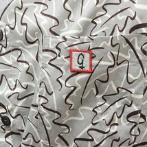 1円/GREENCLUBS/4(L)サイズ/総柄シャツ ブロード 幾何学プリント かわいい gワッペン 胸ポケット 日本製 長袖 新品/グレー/gt111/_画像4