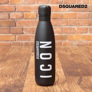 DSQUARED2/タンブラー BLM0001 ICONロゴ プリント 水筒 ウォーターボトル お洒落 アウトドア キャンプ 新品/黒/ブラック/id277/