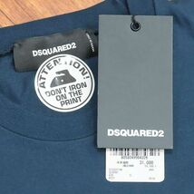 1円/DSQUARED2/Sサイズ/訳 丸首Tシャツ S71GD1148 Caten Twinsプリント イタリア製 半袖 新品/紺/ネイビー/id196/_画像6