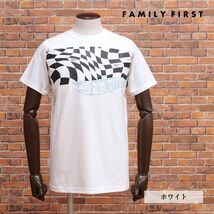 23春夏/FAMILY FIRST MILANO/Sサイズ/イタリア製Tシャツ TS2309 ロゴ レタード レーシング プリント 半袖 新品/白/ホワイト/ic119/_画像1