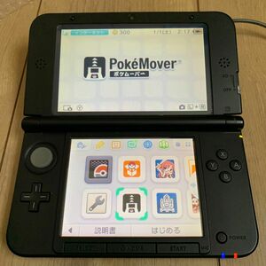 ニンテンドー3DSLL ブラック 訳ありジャンク ポケモンバンク ポケムーバー モンハンクロス ダウンロードソフト あり