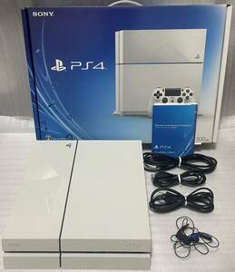 PlayStation4 CUH-1100A グレイシャーホワイト 500GBプレステ本体動作品