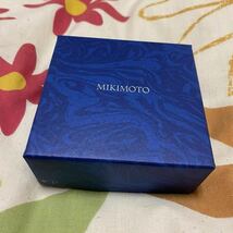 御木本 ミキモト MIKIMOTO ペンダントネックレス　ブルーケース　外箱とブルーケースセット　空ケース_画像3