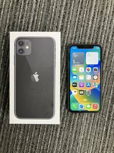 ★1【中古】SIMロック解除済み★au★iPhone11 64GB☆MWLT2J/A★利用制限判定○★ブラック★au★バッテリー99%★352914115911972★SIMフリー