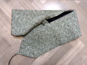 弓道 弓巻 弓巻き ハンドメイド 草葉模様織出し紬