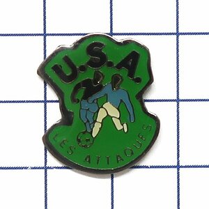 DKG★ PINS ピンズ ピンバッチ ピンバッジ ピンバッヂ P2634　U.S.A. LES ATTAQUES　USA アメリカ 攻撃 サッカー フットボール