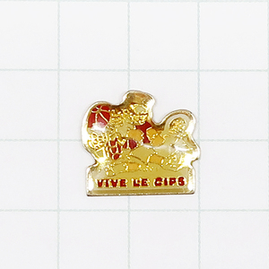 ★DKG★ PINS ピンズ フランス 雑貨 小物 ピン ピンバッチ ピンバッジ ピンバッヂ フランスピンズ P105　VIVE LE CIPS