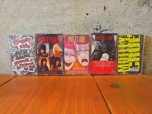 MOTLEY CRUEカセットテープ5点セット●240313k8-otclctモトリー・クルーヘヴィメタルバンドロック音楽ミュージックアナログ