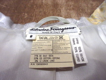 ビンテージ80’s●Salvatore Ferragamoレディース花柄テーラードジャケットグレーsize ８●240313y2-w-jk-tl古着1980s上着フェラガモ_画像8