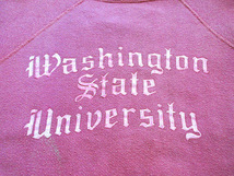 ビンテージ60’s●Champion Washington State Universityラグランスウェットsize L●240322k1-m-sws 1960sチャンピオン古着ランタグ_画像4