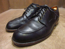 ビンテージ●FRYE Uチップシューズ黒size 10 1/2 M●240331i1-m-dshs-285cmフライモックトゥワークブーツオックスフォード革靴USA製_画像1