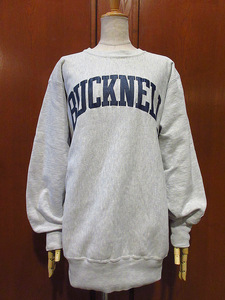 ビンテージ90's●Champion BUCKNELLリバースウィーブスウェットグレー●240307i4-m-swsチャンピオンカレッジロゴトレーナー