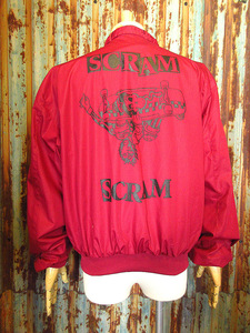 ビンテージ●SCRAM×VINTAGEシルクスクリーンプリントスイングトップsize 48●240311k1-m-jk-swgスクラムスケートボーディング