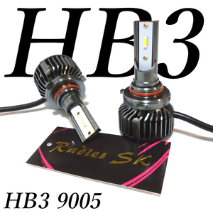 HB3 ハイビーム プリウス ヴォクシー ストリーム インプレッサ バルブ LEDバルブ 12V 12万cd Radies SK