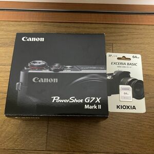Canon PowerShot G7 X Mark II （ブラック）キャノン　G7X markii 64GBメモリーカードセット