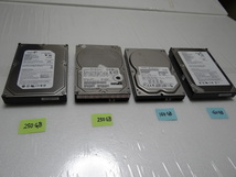 HITACHI 3.5インチHDD 250GB 160GB IDE　 Seagate 3.5インチHDD 250GB 160GB IDE　計4台_画像1