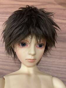 ドール　ウィッグ　9インチ モヘア　SD bjd ブラウン　男の子　少年