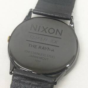 【中古動作品】★NIXON THE RAYNA ニクソン レイナ クォーツ 腕時計 ユニセックス ブラック べっ甲柄 JAPAN MOV'T 取扱説明書付の画像2