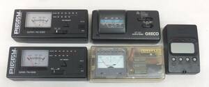 [ used Junk * guitar tuner 5 piece set sale ]*PIGGY HU-8300×2 *GRECO GT-01*FERNANDES GT-1200*KORG GA-10