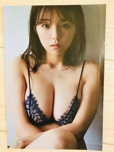 篠崎愛 業務用ラミネート加工 高品質 切り抜き 水着 ロリ巨乳 グラビアアイドル B5 8ページ SA6316