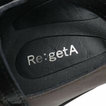 新品同様★ Re：getA リゲッタ レザー切替♪ ストラップ ヒール パンプス シューズ Sz.M　レディース 日本製　K4G00031_3#U_画像8