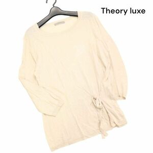 Theory luxe セオリー リュクス 【CLEANUP/YANNICK】春夏 シルク&リネン サマー ニット カットソー Sz.38　レディース　K4T00309_3#D