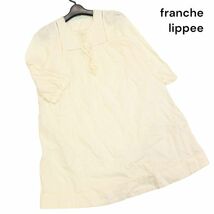 Cherir la femme シェリーラファム フランシュリッペ 春夏 レース フリル♪ 長袖 ワンピース Sz.M　レディース　K4T00301_3#D_画像1