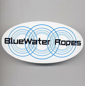 U.S.輸入 ステッカー BlueWater Ropes 楕円 70x140mm
