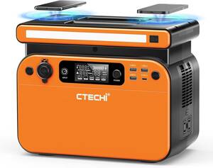 新品　CTECHi ポータブル電源 大容量 AC500W(瞬間最大1000W) 518Wh リン酸鉄リチウムイオン電池 ポータブルバッテリー 蓄電池 コンパクト