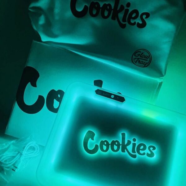 Cookies LED ローリングトレイ 白 LED ネオンサイン アメリカン雑貨 インテリア