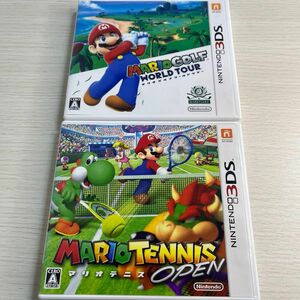 『マリオテニス オープン』 『マリオゴルフ ワールドツアー』 3DS ソフト 2点セット