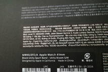 Apple Watch 41mmケース用Black Unityスポーツバンド - ユニティブルーム - S/M_画像4