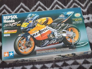 タミヤ 1/12 レプソル ホンダ HONDA RC211V 03 □開封済み □組立途中 □ジャンク品□