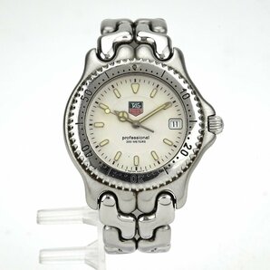 1円～ 【中古/稼働品】TAG HEUER タグホイヤー Professional 200M WG1112-K0 メンズ ホワイト文字盤（K-MZ110）の画像2